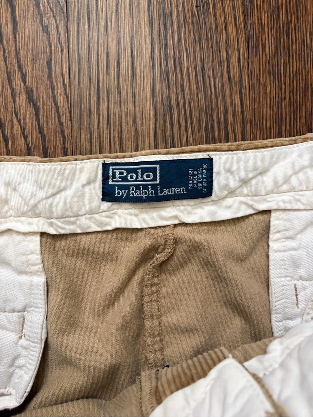 Polo by Ralph Lauren Khaki Corduroy Pants